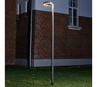 Lucande Lámpara exterior LED Jannis, antracita, metal, 200cm