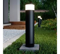 Lucande Lámpara sobremuro Corban, gris, puerta, enchufes, G9, IP44