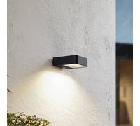 Lucande LED aplique para exterior Dava, altura 5 cm, sensor