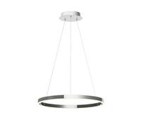 Lucande LED Lámpara colgante Lyani (Moderno) en Plateado hecho de Metal e.o. para Salón & Comedor (1 llama, lámpara, techo