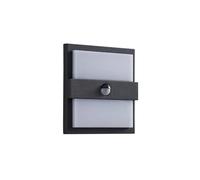 Lucande LED Lámpara de pared exterior Gylfi (Moderno) en Negro hecho Aluminio (48 llamas, lámpara para exterior/fachada, casa terraza y balcón