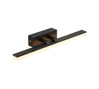 Lucande LED Lámpara de pared Lisana (Moderno) en Negro hecho Metal e.o. para Cuarto baño (1 llama, lámparas, aplique