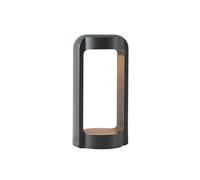 Lucande LED Lámpara para exterior Habsa (Moderno) en Negro hecho de Aluminio (1 llama, iluminación senderos, baliza farola