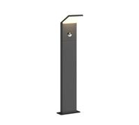 Lucande LED Lámpara para exterior Nevio (Moderno) en Negro hecho de Aluminio (1 llama, iluminación senderos, baliza farola