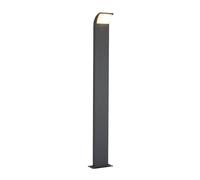 Lucande LED Lámpara para exterior Tinna (Moderno) en Negro hecho de Aluminio (1 llama, iluminación senderos, baliza farola