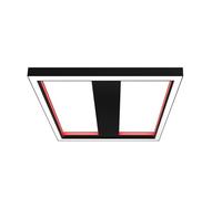 Lucande Smart LED plafón Tjado, 50 cm, negro, RGBW