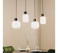 Lucande Lomeris lámpara colgante, 4 luces, blanco