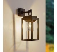 Lucande Milanka aplique de exterior, negro, aluminio, 43 cm