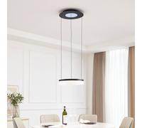 Lucande Smart LED lámpara colgante Squillo negro Tuya RGBW CCT
