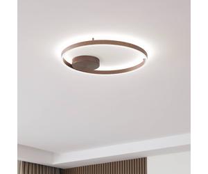 Lucande Smart LED plafón Moise, café, CCT, Tuya