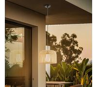 Lucande Solvindor lámpara colgante exterior, caqui, plástico, IP44