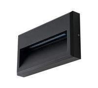Lucande - Weno LED En el exterior Aplique de Pared Negro