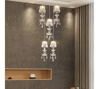 Lucande Yasanie colgante LED, 5 luces, redonda