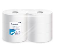 Lucart 812130 Professional-Juego de 6 rollos de papel higienico tamano grande, 350 m, STRONG 350