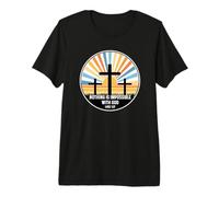 Lucas 1:37 1 37 Dios Jesús Religioso Nada Imposible Cruz Camiseta Premium