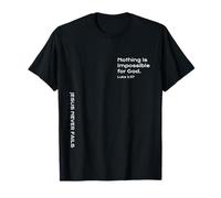 Lucas 1:37, Nada es Imposible para Dios, Esperanza, Cristiano Camiseta