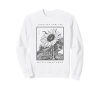 Lucas 12:27 Mateo 6:27 Considere cómo Crecen Las Flores Silvestres Sudadera