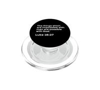 Lucas 18:27, Las Cosas Son posibles con Dios, Christian PopSockets PopGrip para MagSafe