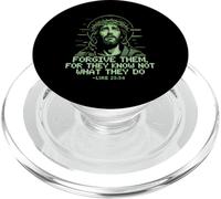 Lucas 23:34 Perdónalos Fe Mensaje Sagrado Cruz de Las Escrituras PopSockets PopGrip para MagSafe