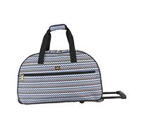 Lucas Designer Carry On Luggage Collection - Lightweight Pattern 22 Inch Duffel Bag- Weekender Overnight, Poly Brown, 22in, Lucas Pedal de Acelerador 51 cm