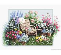 LUCAS Kit de punto de cruz, algodón, multicolor, 43 x 28 cm