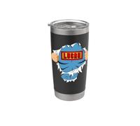 Lucas Name Superhero Gift for Boys Named Lucas Vaso térmico de acero inoxidable de doble pared