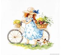 Lucas Nimm Mich mit Kit de Punto de Cruz, algodón, Multicolor, 22 x 20 cm