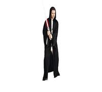 Lucas - ST-16222 - Disfraz con capucha para adultos - vestido de Jedi - negro - Un tamaño