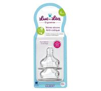 Lucas y Leah Anti-Colique 4 m + flujo Variable silicona pezones V set de 2