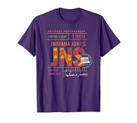 Lucasfilm Indiana Jones and the Dial of Destiny ’69 Artifact Camiseta, Hombre, Morado, L