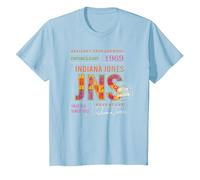 Lucasfilm Indiana Jones and the Dial of Destiny ’69 Artifact Camiseta, Niños, Azul Bebé, 6 años