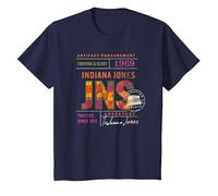 Lucasfilm Indiana Jones and the Dial of Destiny ’69 Artifact Camiseta, Niños, Azul Marino, 6 años