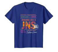 Lucasfilm Indiana Jones and the Dial of Destiny ’69 Artifact Camiseta, Niños, Azul Real, 4 años