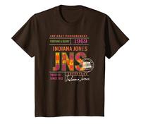Lucasfilm Indiana Jones and the Dial of Destiny ’69 Artifact Camiseta, Niños, Marrón, 10 años