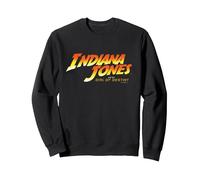 Lucasfilm Indiana Jones and the Dial of Destiny Movie Logo Sudadera, Unisex para adultos, Negro, XL