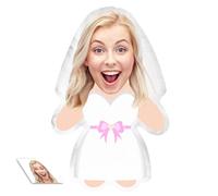 LucBuy Almohada Facial Personalizada, Almohadas de Muñecos de Peluche con Foto Personalizada, Almohada FEA Decorativa para Sofá con Impresión 3D de Doble Cara, Aniversarios Cumpleaños Regalos (S 6)