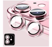 LucBuy Protector de Lente de Cámara para iPhone 17 Air, Protector de Pantalla de Vidrio Templado para Cámara Accesorios para Teléfono, Anillos de Metal con Alineación Automática