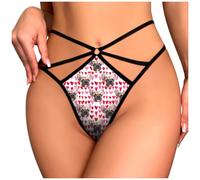 LucBuy Tangas Personalizadas, Ropa Interior Diseñada a Medida, Bragas Personalizadas con Foto, Bragas Únicas para Mujer, Camisones para Parejas, Regalos para Cumpleaños y San Valentín (A1)