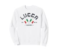 Lucca Italia Bandera Lucca Toscana Regalo Toscana Italia Viajes Sudadera
