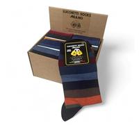 Lucchetti Socks Milano 6 pares de calcetines para hombre, cortos, cálidos, de algodón, de colores, tendencia, lunares, fantasía, a la moda, fabricados en Italia, Talla única