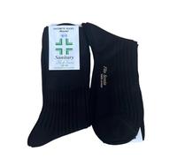 Lucchetti Socks Milano 6 pares de calcetines para hombre Sanitarias hilo de Escocia 100% algodón tejido Made in Italy (39-42, Negro)