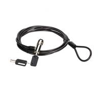 LUCCHETTO PER LAPTOP CON CHIAVE - 1,8 MT (CUSTODIO02BN) NERO