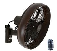 Lucci Air Breeze - Ventilador de pared con mando a distancia, acero, aceite y bronce
