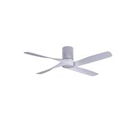 LUCCI AIR Ventilador de techo Riviera, ventilador con iluminación, ventilador de techo con 4 aspas Ø 132 cm, color blanco