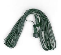 Luccika Cable alargador de 10 metros para cadenas de luces LED Luccika Home, 31 V/36 V, conector macho y hembra con juntas, IP44, uso interior y exterior (verde)