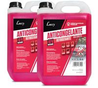 LUCCY Anticongelante Coche 10% Protección -5ºC Rojo - 10 Litros - Fórmula Mejorada - Líquido Refrigerante Profesional para Vehículos Fórmula Orgánica Long Life