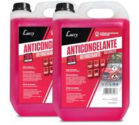 LUCCY Anticongelante Coche 30% Protección -18ºC Rojo - 10 Litros - Líquido Refrigerante Profesional para Vehículos Fórmula Orgánica Long Life