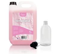 LUCCY Jabón de Manos Líquido Rosa 5 Litros + Bote Rellenable 500 ml | Nueva Formulación Más Concentrado | PH Neutro Hidrata y Protege tu Piel | Uso Profesional Dermatológicamente Testado