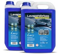 LUCCY Lavaparabrisas Coche Anti Lluvia - 10 Litros - Nueva Formulación Alta Concentración - Líquido Limpiaparabrisas Anticongelante Protección -5ºC