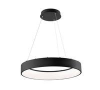 Luce Ambiente Design Lámpara colgante LED Noah, negra, Ø 60 cm, metal, CCT